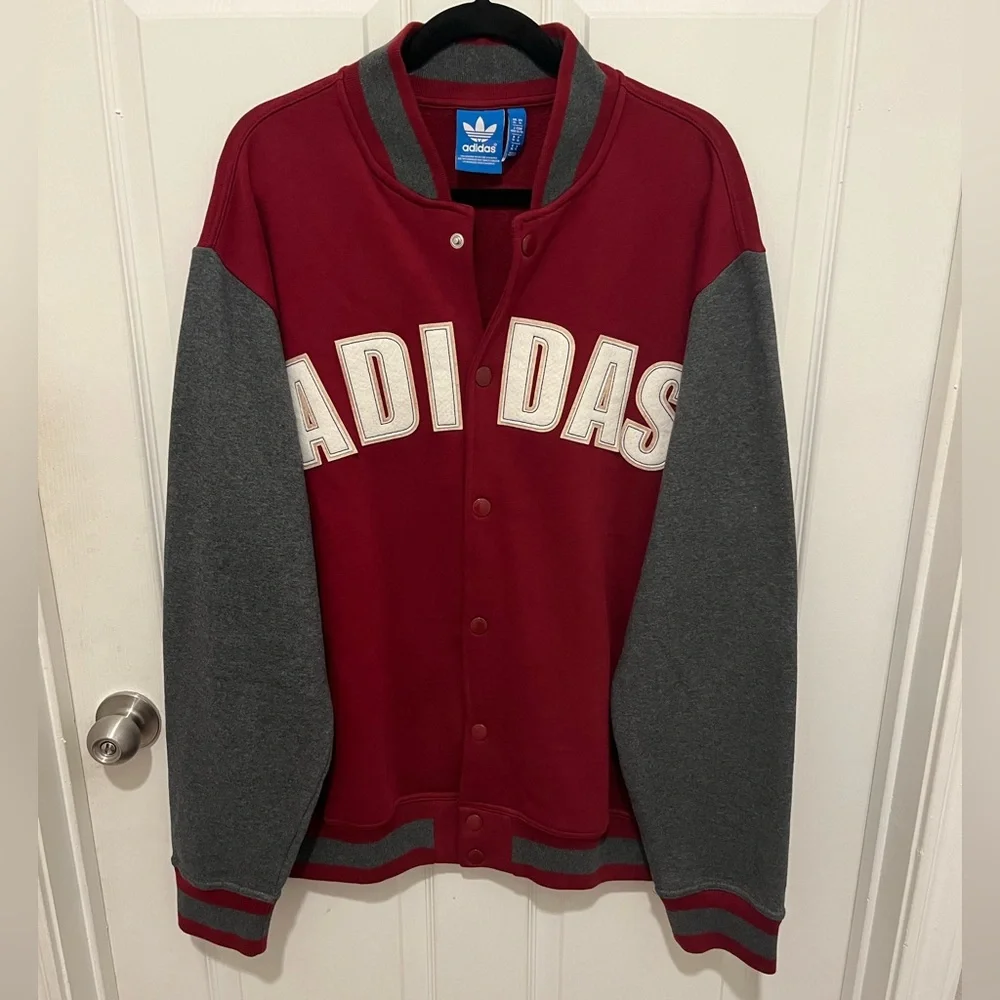 NWT Adidas Varsity Jacket Cotton Size XL